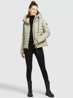 Khujo Vestes De Mi-saison Veste Mi-saison Lovina Femme Menthe -Magasin D'usine Khujo 0017cca1e655044cc90eb6b36661d25d