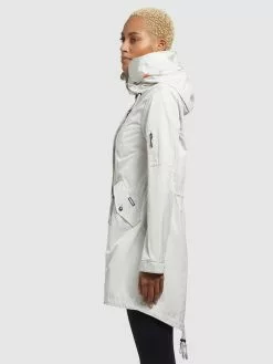 Khujo Parkas Parka Mi-saison Dayes Femme Blanc Cassé -Magasin D'usine Khujo 009e700a54086ff6e372bfa42732ab61