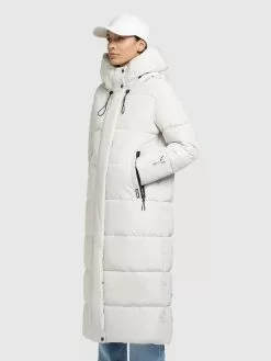 Khujo Manteaux De Mi-saison Manteau Mi-saison Soulani Femme Blanc Cassé -Magasin D'usine Khujo 01aaaa1266aeedcc4956d815b587c3d0