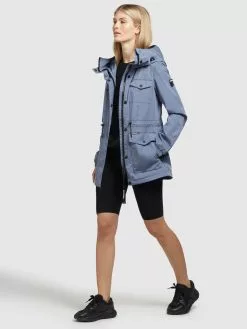 Khujo Parkas Parka Mi-saison ELST Femme Bleu -Magasin D'usine Khujo 01e3380b3f7cad9e1c3b7ff3c322a507