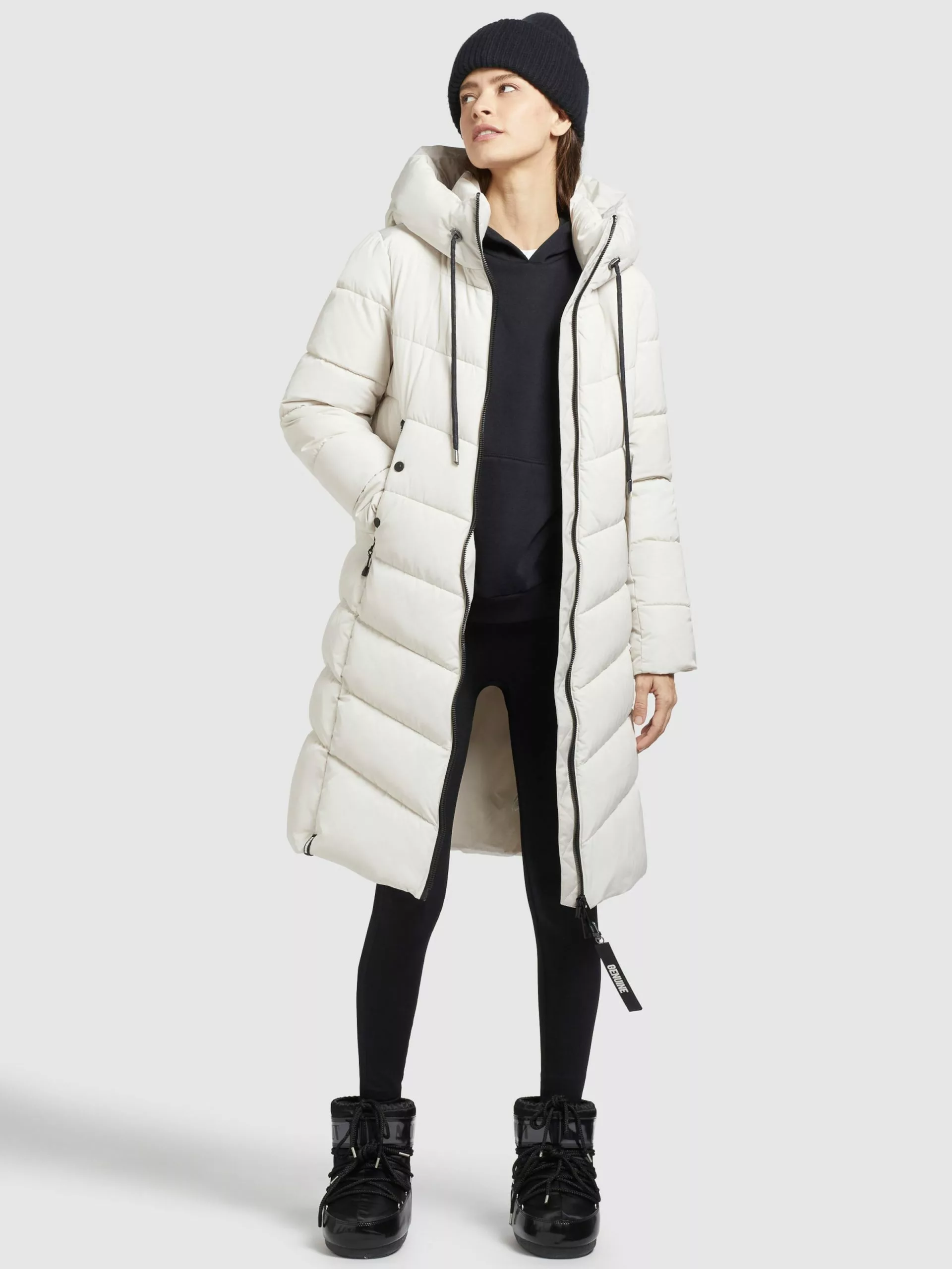 Khujo Manteaux De Mi-saison Manteau Mi-saison Klayd Femme Blanc Cassé 5 Khujo Manteaux De Mi-saison Manteau Mi-saison Klayd Femme Blanc Cassé – Image 3