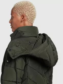 Khujo Manteaux Courts Manteau D’hiver Cups Femme Vert Foncé -Magasin D'usine Khujo 0741b8717f0c5568c380d1b09ccbdf2f