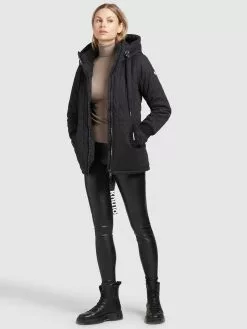 Khujo Vestes Dhiver Veste D’hiver Femme Noir -Magasin D'usine Khujo 08cf49b182e83c04a44c267ab460776a
