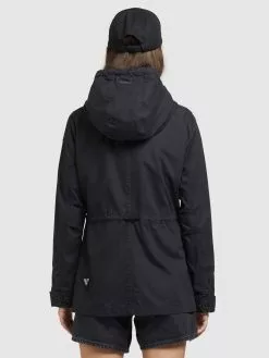 Khujo Vestes De Mi-saison Veste Mi-saison SESIA Femme Noir -Magasin D'usine Khujo 09ed6b8cba71d673ccb7332feabc448d