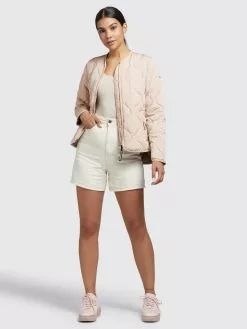 Khujo Vestes De Mi-saison Veste Mi-saison Alma Femme Rose Clair -Magasin D'usine Khujo 0ad5d424ed4eca0da1b45f75422dc2dc