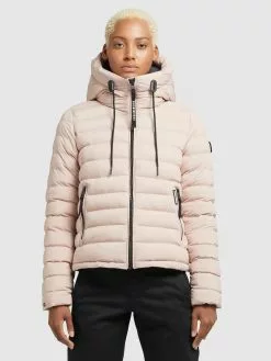 Khujo Vestes De Mi-saison Veste Mi-saison Lovina Femme Poudre -Magasin D'usine Khujo 0d1e57b5ce338a5212e61701c5ca1843