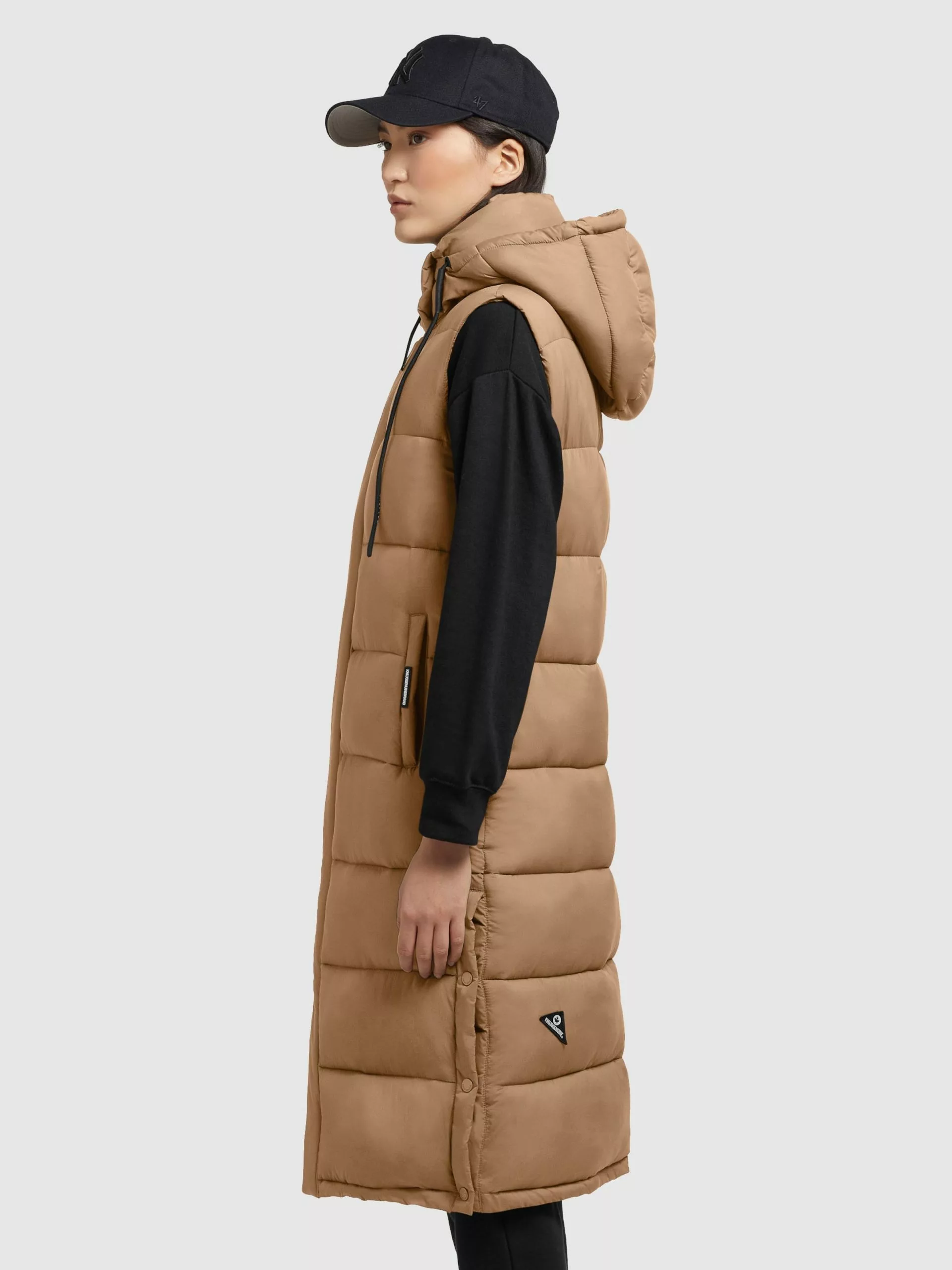 Khujo Vestes Sans Manches Gilet Tourin Femme Noisette 7 Khujo Vestes Sans Manches Gilet Tourin Femme Noisette – Image 5