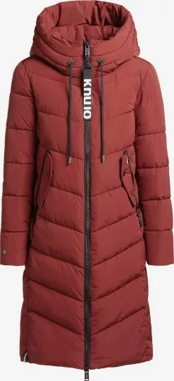 Khujo Manteaux Dhiver Manteau D’hiver Ayleena Femme Rouge Rouille