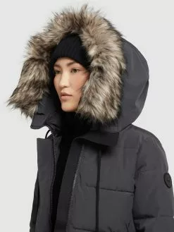 Khujo Manteaux Dhiver Manteau D’hiver LOLL Femme Anthracite -Magasin D'usine Khujo 1437b11993a88699fe760d10bbd6b99a