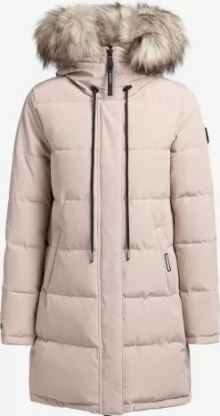 Khujo Manteaux Dhiver Manteau D’hiver Cloren Femme Rose