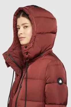 Khujo Manteaux Dhiver Manteau D’hiver HAZELLE Femme Rouge Rouille -Magasin D'usine Khujo 17fd68fed07b23dc019b15767fadc8eb