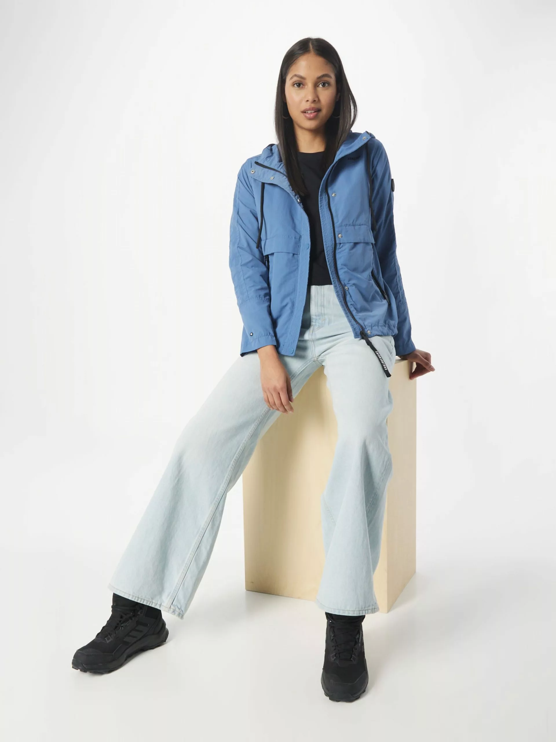 Khujo Vestes De Mi-saison Veste Mi-saison Zahira Femme Bleu-gris 6 Khujo Vestes De Mi-saison Veste Mi-saison Zahira Femme Bleu-gris – Image 4