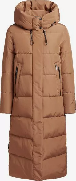 Khujo Manteaux Dhiver Manteau D’hiver Soulani Femme Ocre