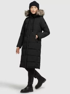 Khujo Manteaux Dhiver Manteau D’hiver LOLL Femme Noir -Magasin D'usine Khujo 1ccc03bd80c0068276f177ff035f0c88