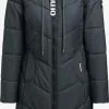 Khujo Manteaux Dhiver Manteau D’hiver Aribay Femme Bleu Nuit
