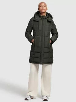 Khujo Manteaux Courts Manteau D’hiver Cups Femme Vert Foncé -Magasin D'usine Khujo 204bd06e80aba3f628643f9e0fa51045