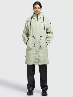 Khujo Manteaux De Mi-saison Manteau Mi-saison Silica Femme Vert Pastel -Magasin D'usine Khujo 266b747ffe70988f30ad38a8206ded41