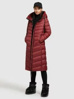 Khujo Vestes Dhiver Veste D’hiver Ingram Shine Femme Rouge Foncé -Magasin D'usine Khujo 28e1ec14cccf2a5f96cbe84f9090e0e0