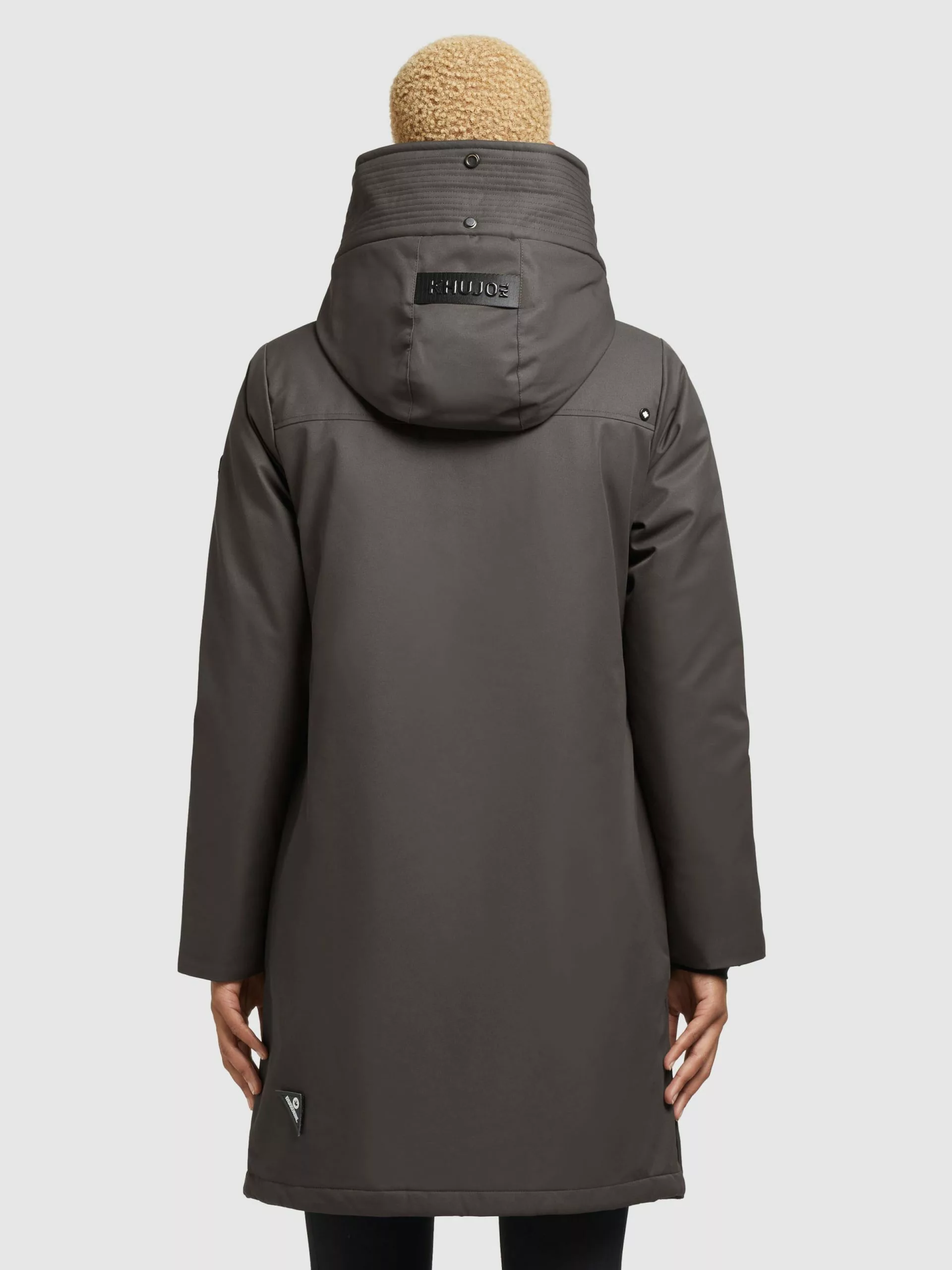 Khujo Manteaux De Mi-saison Manteau Mi-saison LISAD Femme Gris Foncé 5 Khujo Manteaux De Mi-saison Manteau Mi-saison LISAD Femme Gris Foncé – Image 3