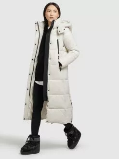Khujo Manteaux Dhiver Manteau D’hiver Melona Femme Blanc Perle -Magasin D'usine Khujo 2fcb37316f9ecb20acce3fa268f49e19