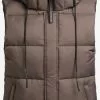Khujo Vestes Sans Manches Gilet Eden Femme Moka