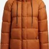 Khujo Vestes Dhiver Veste D’hiver Franee Femme Orange Foncé