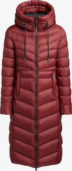 Khujo Vestes Dhiver Veste D’hiver Ingram Shine Femme Rouge Foncé