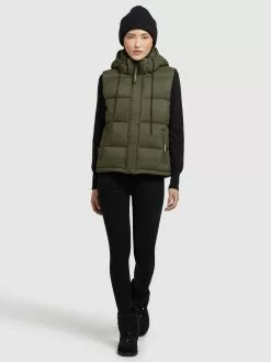 Khujo Vestes Sans Manches Gilet Eden Femme Kaki 15 Khujo Vestes Sans Manches Gilet Eden Femme Kaki -Magasin D'usine Khujo 3a3a8946bb2ce61c2c24a1f30d02f045