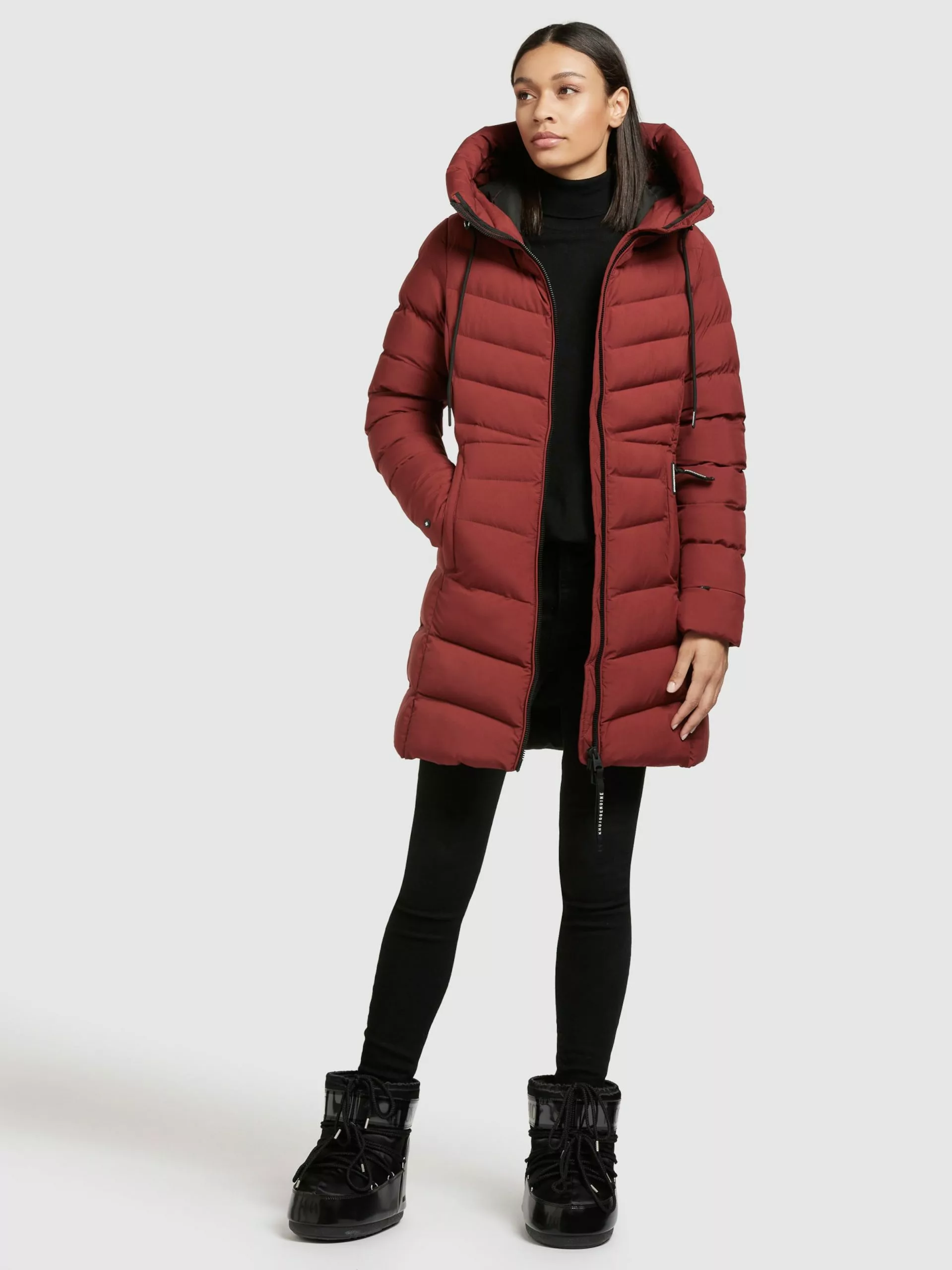 Khujo Manteaux Courts Manteau D’hiver Tuhani Femme Rouge Rouille 5 Khujo Manteaux Courts Manteau D’hiver Tuhani Femme Rouge Rouille – Image 3