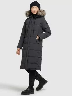 Khujo Manteaux Dhiver Manteau D’hiver LOLL Femme Anthracite -Magasin D'usine Khujo 3f41ea780507c88c26d8af4ee17a7d64