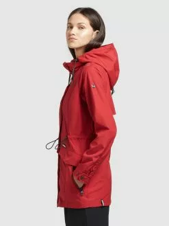 Khujo Parkas Parka Mi-saison FELINA Femme Rouge -Magasin D'usine Khujo 3fb7c7b1e82fd1683b87a79e3d371702