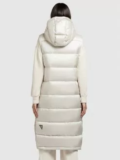 Khujo Vestes Sans Manches Gilet Tourin Femme Blanc Perle -Magasin D'usine Khujo 3fc0e7840c8c15662005f44bd5d84638