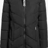 Khujo Manteaux Dhiver Manteau D’hiver Formin Femme Noir
