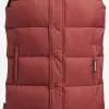 Khujo Vestes Sans Manches Gilet Magneta Femme Rouge Rouille