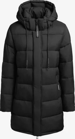 Khujo Manteaux Dhiver Manteau D’hiver Word Femme Noir