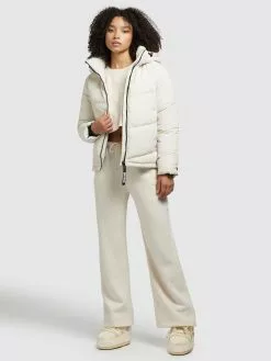 Khujo Vestes Dhiver Veste D’hiver Monty 2 Femme Blanc Cassé -Magasin D'usine Khujo 489408531406687b57281ca60f291c14