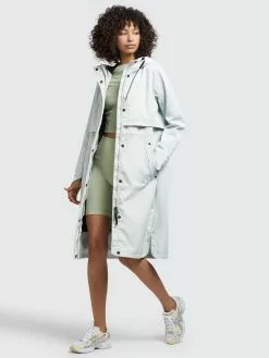 Khujo Manteaux De Mi-saison Manteau Mi-saison Jomana Femme Bleu Pastel -Magasin D'usine Khujo 48b76e74fbad9155a1fab286240c5e4f