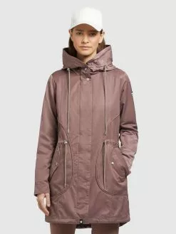 Khujo Parkas Parka Mi-saison ONDA2 Femme Marron -Magasin D'usine Khujo 4943bdc664b60a2522b31eeef30ea483