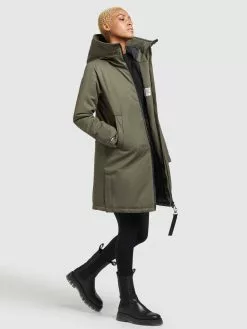 Khujo Manteaux De Mi-saison Manteau Mi-saison LISAD Femme Kaki -Magasin D'usine Khujo 4a0307c7c77e5be0eb39b63e6c318b2d