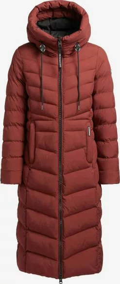 Khujo Manteaux Dhiver Manteau D’hiver Ingram Femme Rouge Rouille
