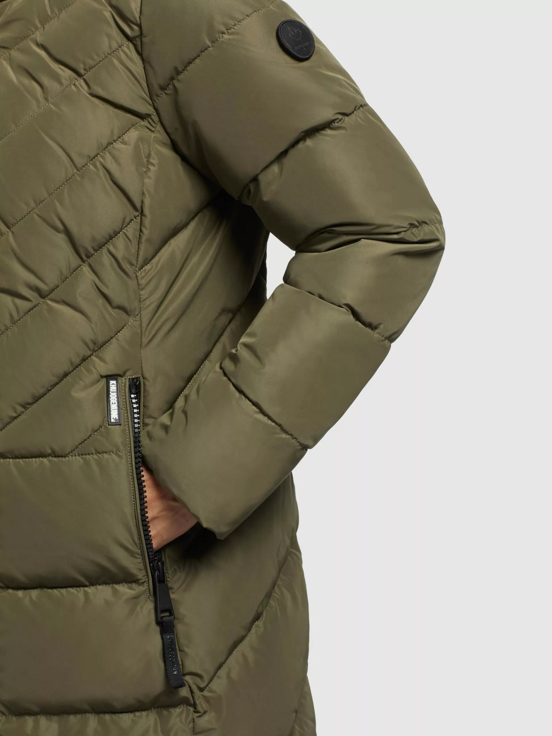 Khujo Manteaux Dhiver Manteau D’hiver MUGG Femme Olive 4 Khujo Manteaux Dhiver Manteau D’hiver MUGG Femme Olive – Image 2