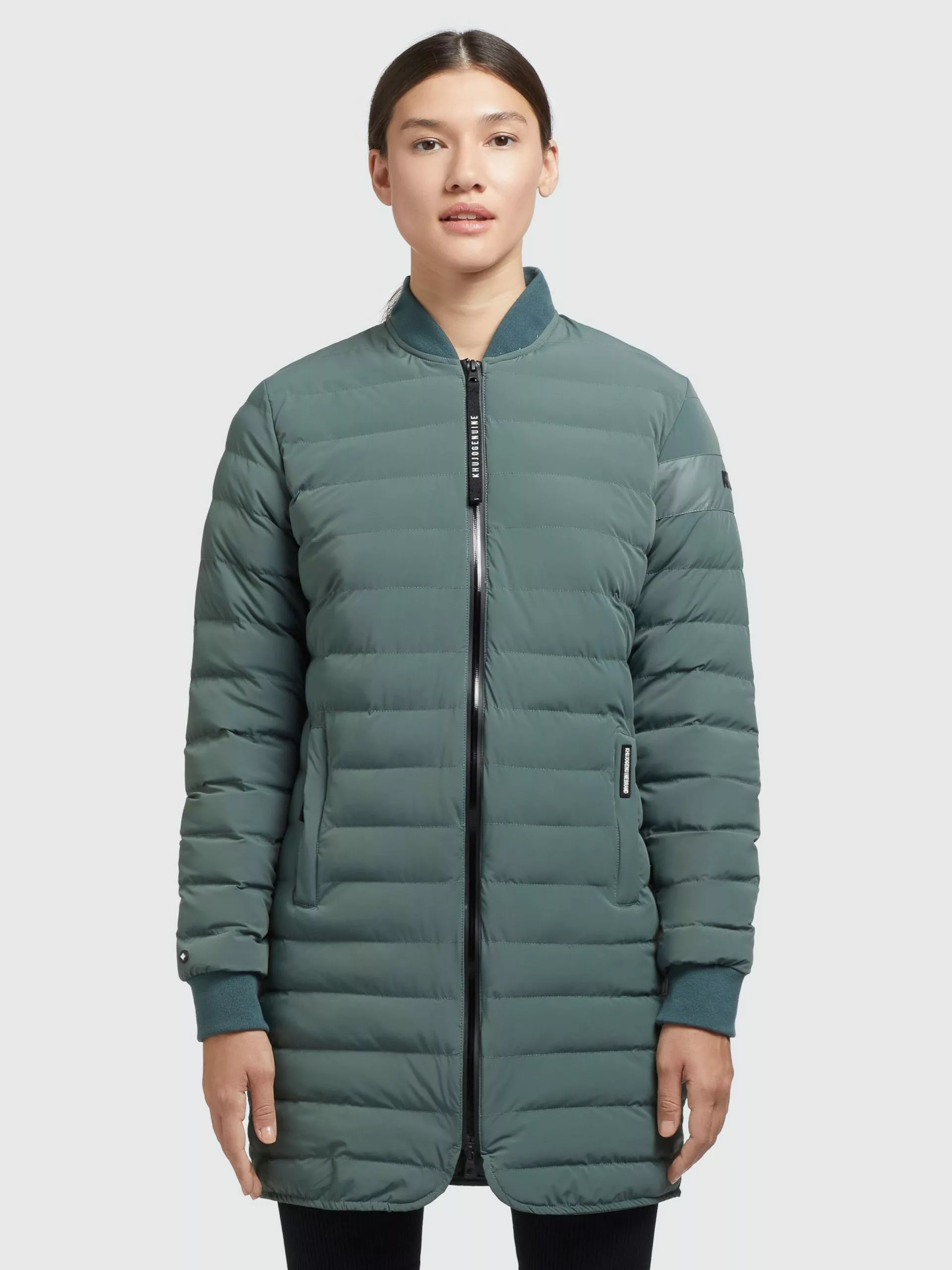 Khujo Vestes De Mi-saison Veste Mi-saison Greta Femme Vert Foncé 4 Khujo Vestes De Mi-saison Veste Mi-saison Greta Femme Vert Foncé – Image 2