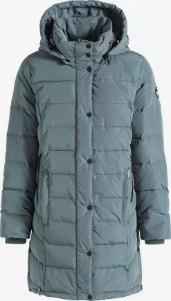 Khujo Manteaux Dhiver Manteau D’hiver Delinas Femme Bleu Pastel