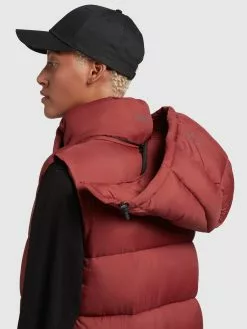 Khujo Vestes Sans Manches Gilet Magneta Femme Rouge Rouille -Magasin D'usine Khujo 50f2fbc77f7e0080cebac7c775125005