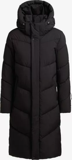 Khujo Manteaux Dhiver Manteau D’hiver Torino2 Femme Noir