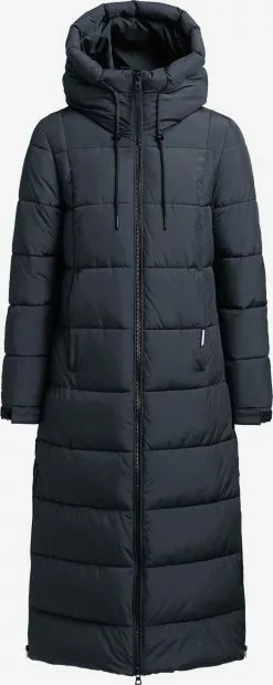 Khujo Manteaux Dhiver Manteau D’hiver Deria Femme Bleu Foncé