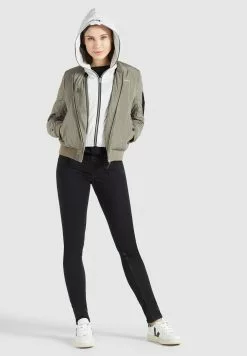 Khujo Vestes Dhiver Veste D’hiver LARIFA Femme Kaki -Magasin D'usine Khujo 54ce2895f5f2b5ffc30f43c77204c30e