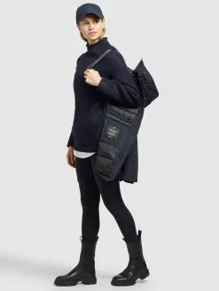 Khujo Vestes Dhiver Veste D’hiver Kanda 2 Femme Bleu Marine -Magasin D'usine Khujo 55a475e1e96ee4238b47e525c5d73734