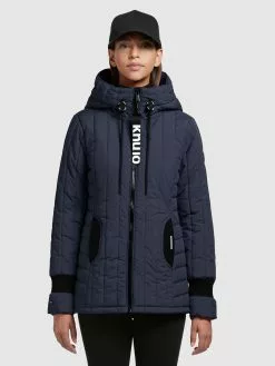 Khujo Vestes Dhiver Veste D’hiver Tweety Femme Marine -Magasin D'usine Khujo 55f7168acddb3707513a2d239a161d21