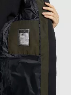 Khujo Manteaux Courts Manteau D’hiver Mats Femme Vert Foncé -Magasin D'usine Khujo 5623ff9d1e590a3ec7deb37462e18b12